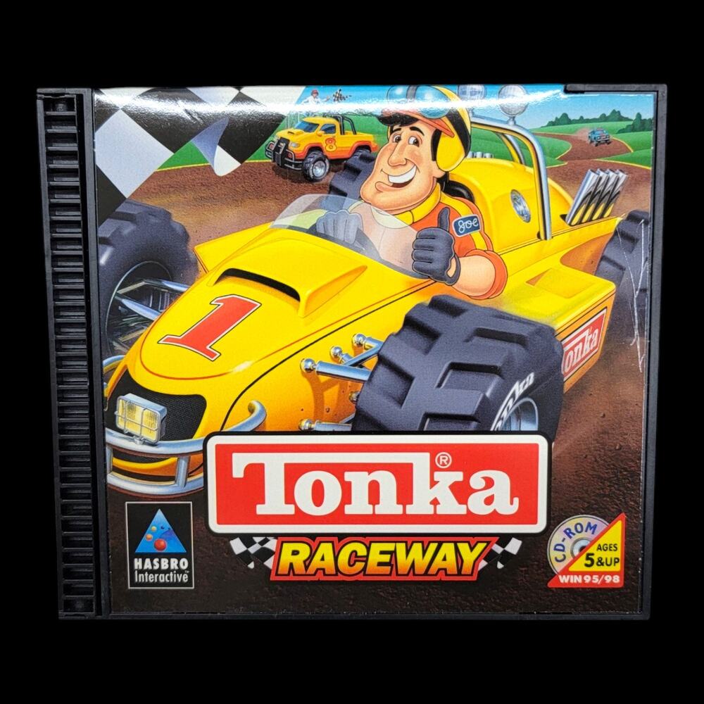 Tonka Raceway PC CD-ROM 1999 Hasbro Interactive Kids Racing Game Vintage